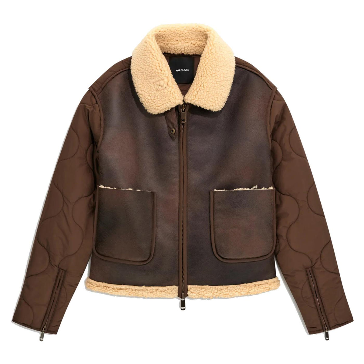 GAS SOPHIE JACKET ECO LEATHER - C1-marrone-s - immagine principale