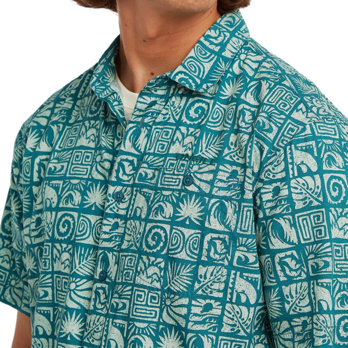 O'NEILL PRINT SHIRT - Turchese - vista 3
