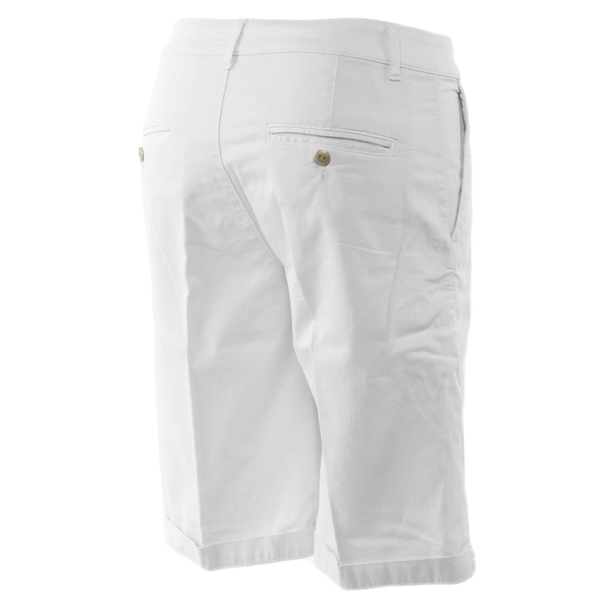 40 WEFT MAYA W BERMUDA CHINO - Bianco - vista 3