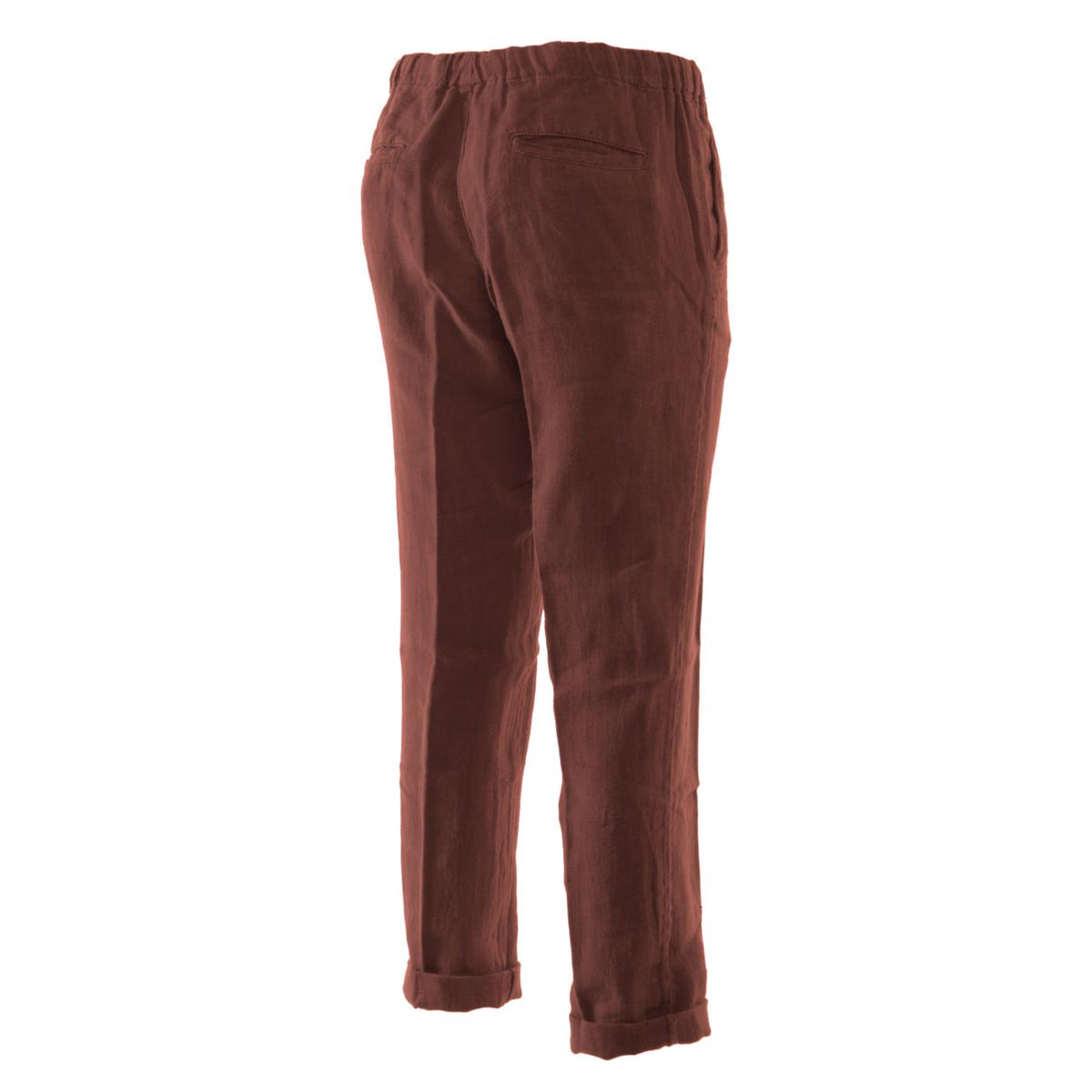 40 WEFT ANNA W PANTALONE IN LINO - Marrone scuro - vista 3