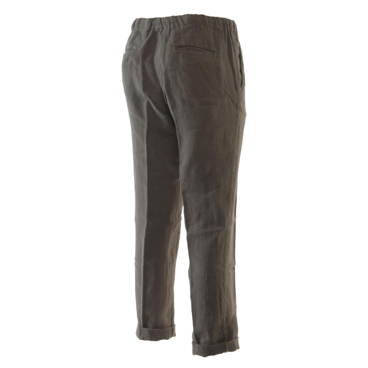 40 WEFT ANNA W PANTALONE IN LINO - Marrone scuro - vista 3