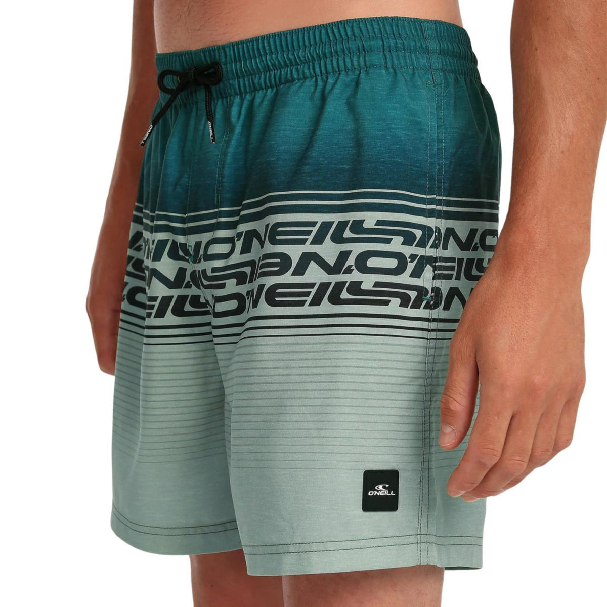 O'NEILL LOGO STRIPE 16 SWIMSHORTS - Verde - vista 3
