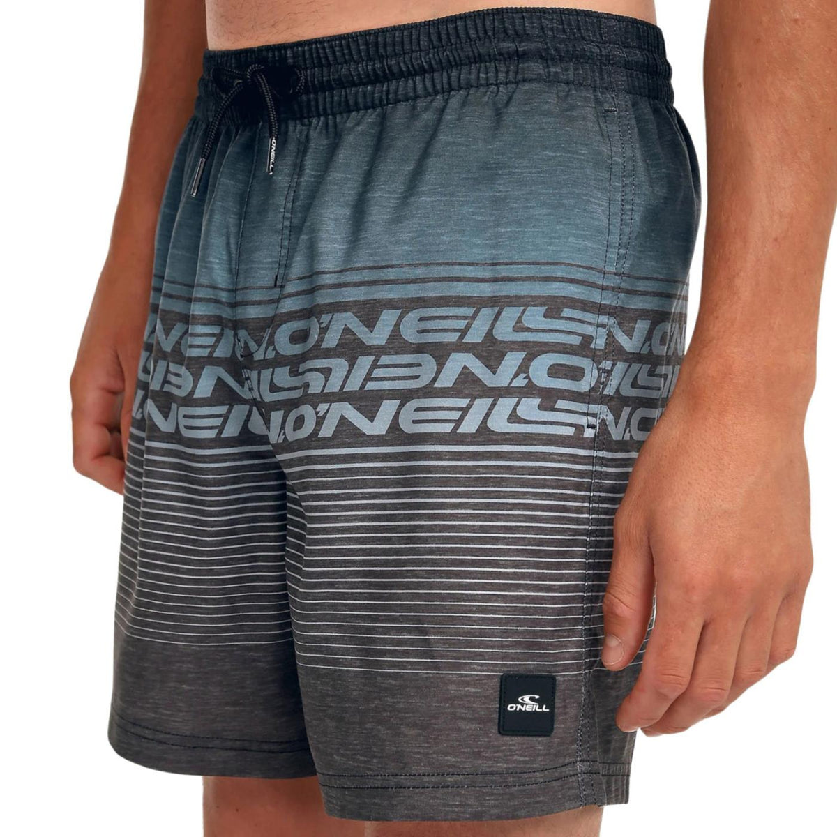O'NEILL LOGO STRIPE 16 SWIMSHORTS - Grigio scuro - vista 3