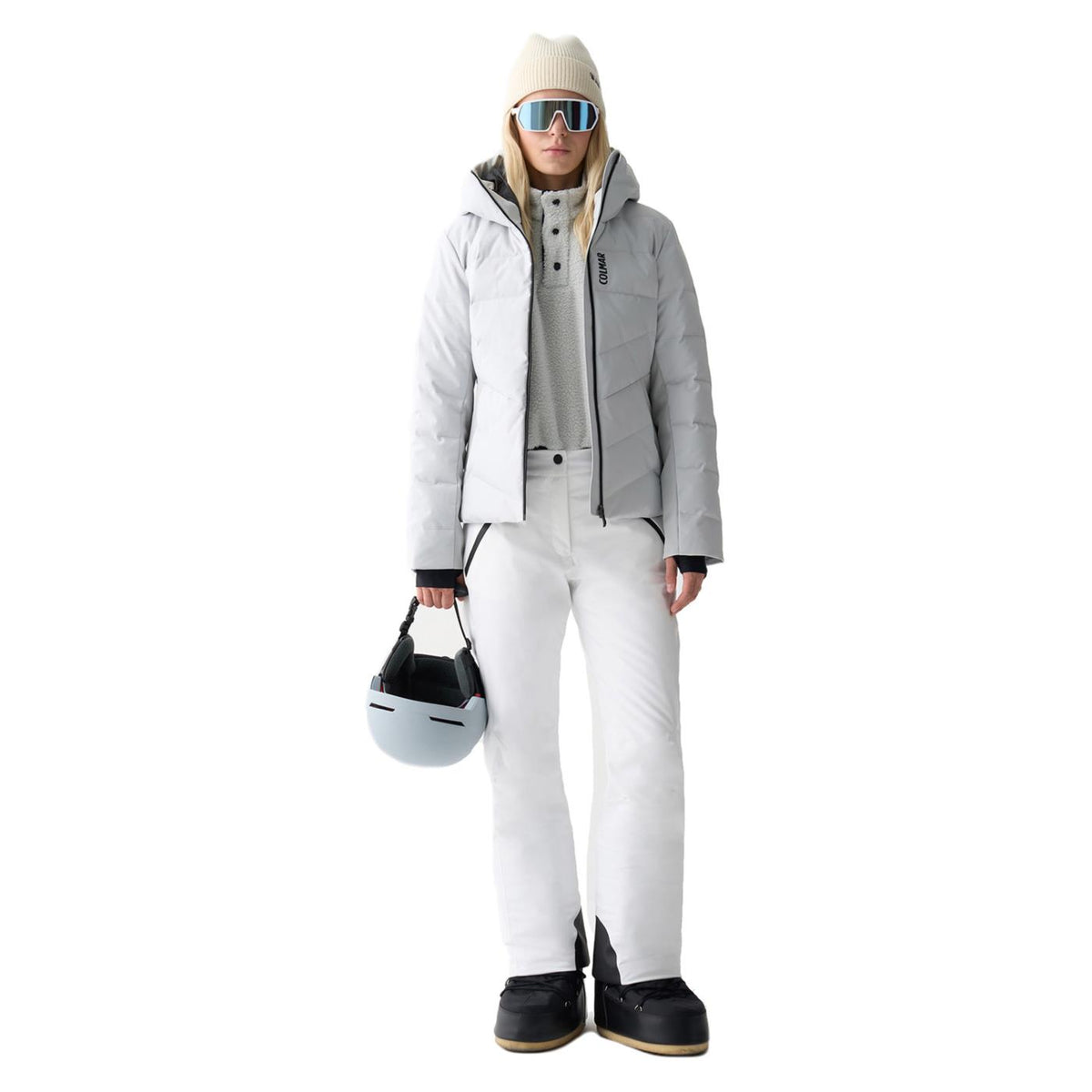 COLMAR SHAPING WOMAN DOWN JACKET - Grigio chiaro - vista 3