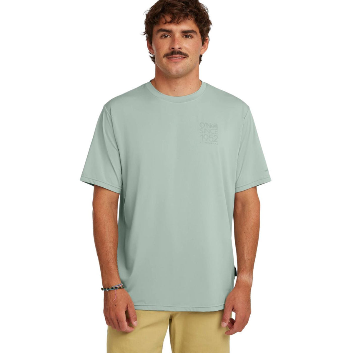 O'NEILL HYBRID UPF BACK PRINT TEE - Verde - immagine principale