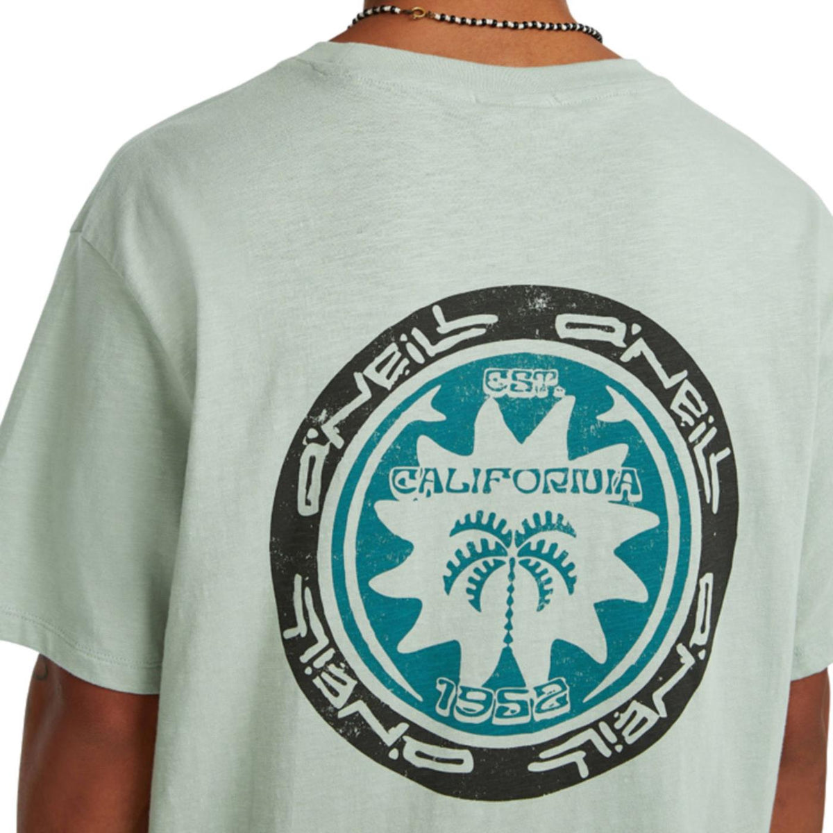 O'NEILL SLUB BACK PRINT T-SHIRT - Verde - vista 3