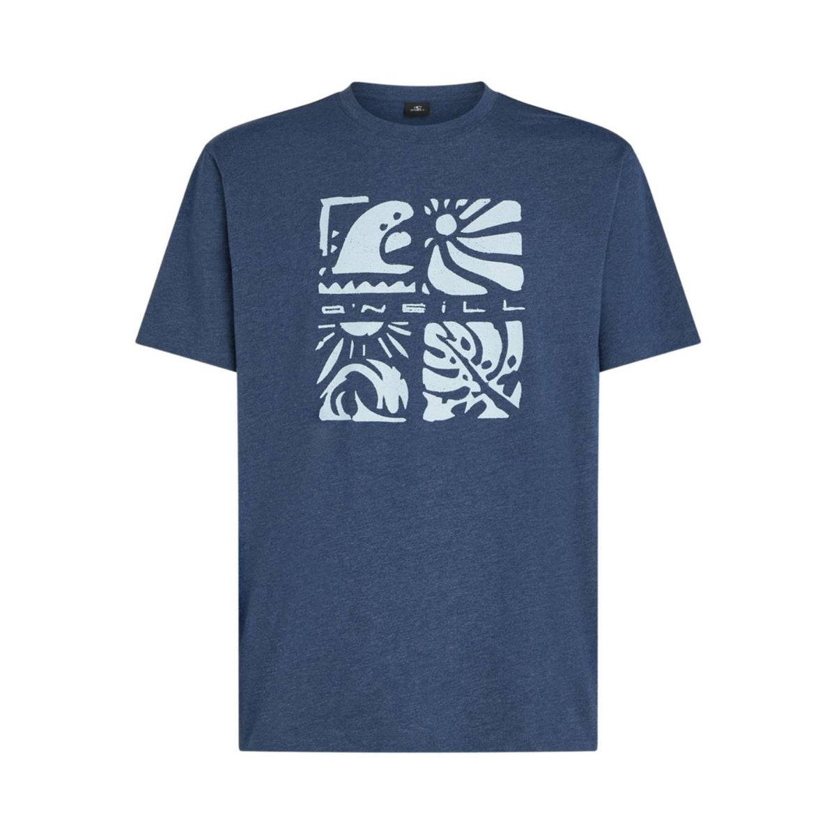 O'NEILL MELANGE FRONT PRINT TEE - Denim - vista 3