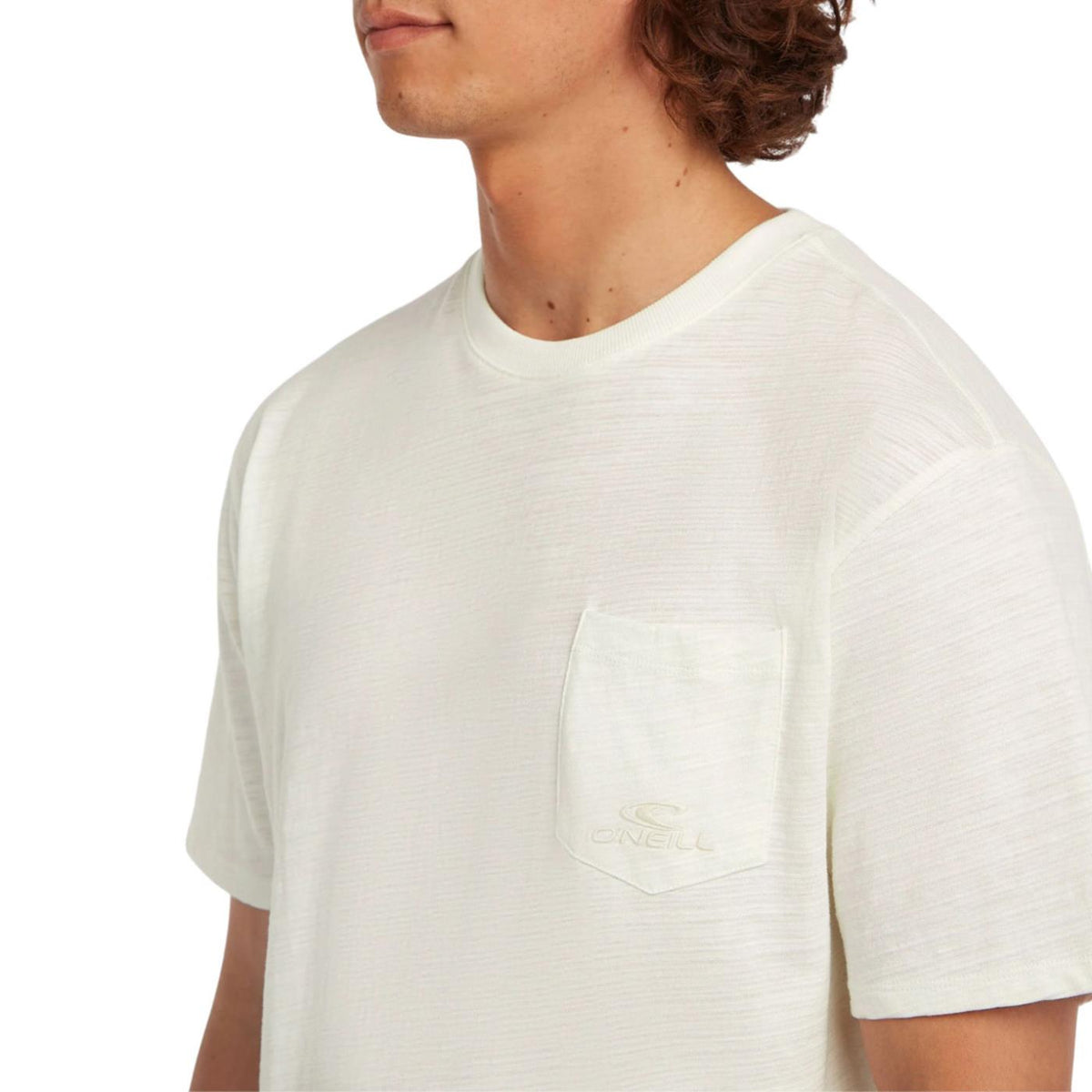 O'NEILL SLUB CHEST POCKET T-SHIRT - Bianco - vista 3