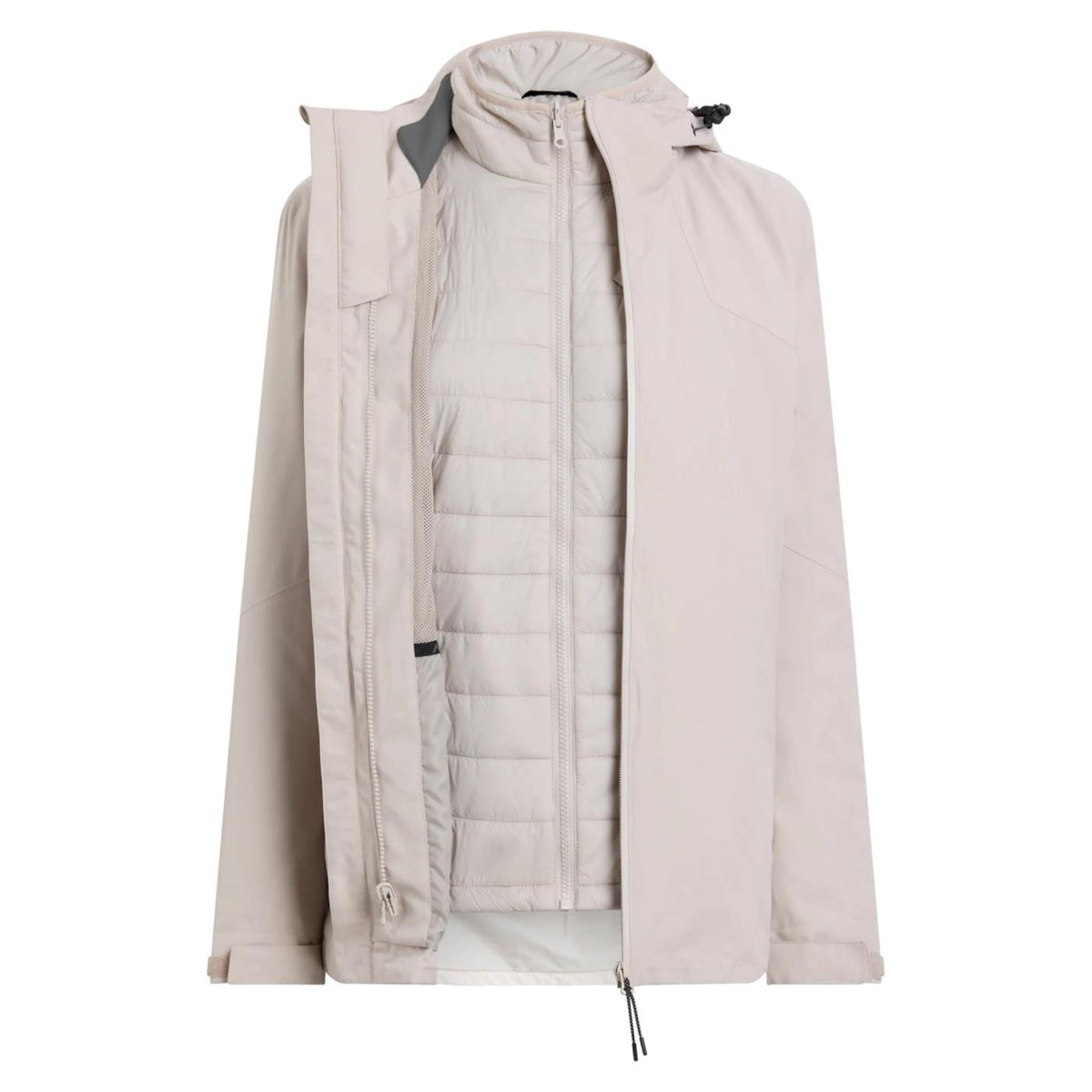 MC KINLEY ANELI 3IN1 WOMAN JACKET - Beige - vista 4