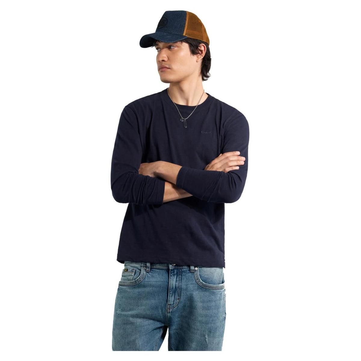 GAS T-SHIRT ML DHARIS LOGO