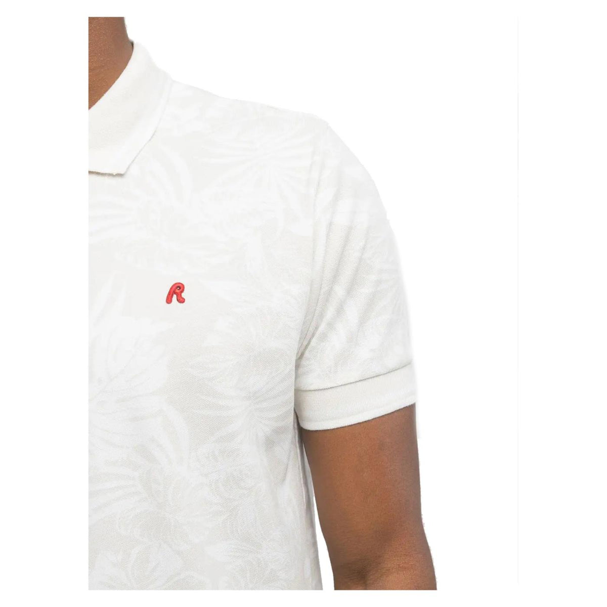 REPLAY POLO IN PIQUET CON STAMPA