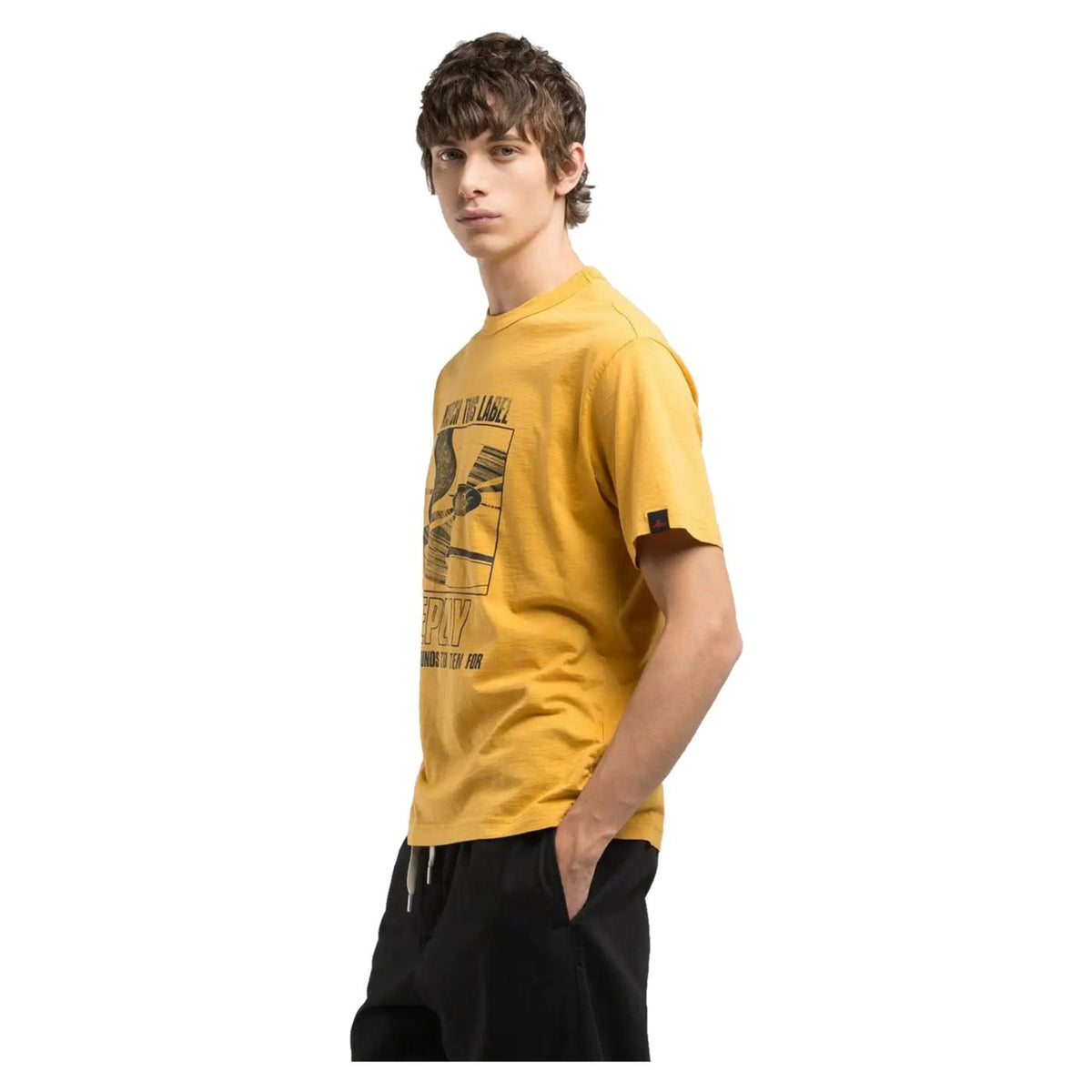 REPLAY TEE JERSEY FIAMMATO - seconda immagine