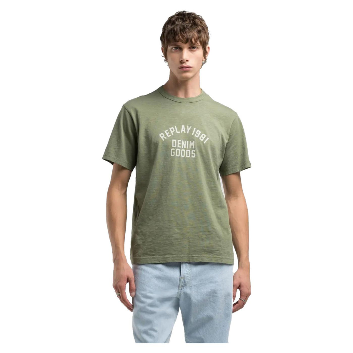 REPLAY TEE JERSEY FIAMMATO