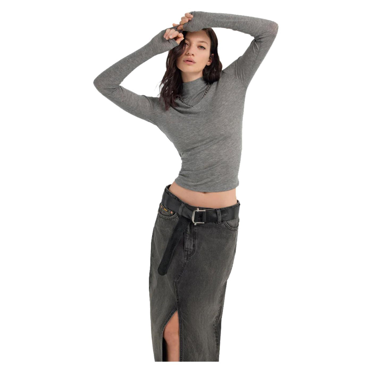 GAS HANIKE NECK ML JRSY WOOL - seconda immagine