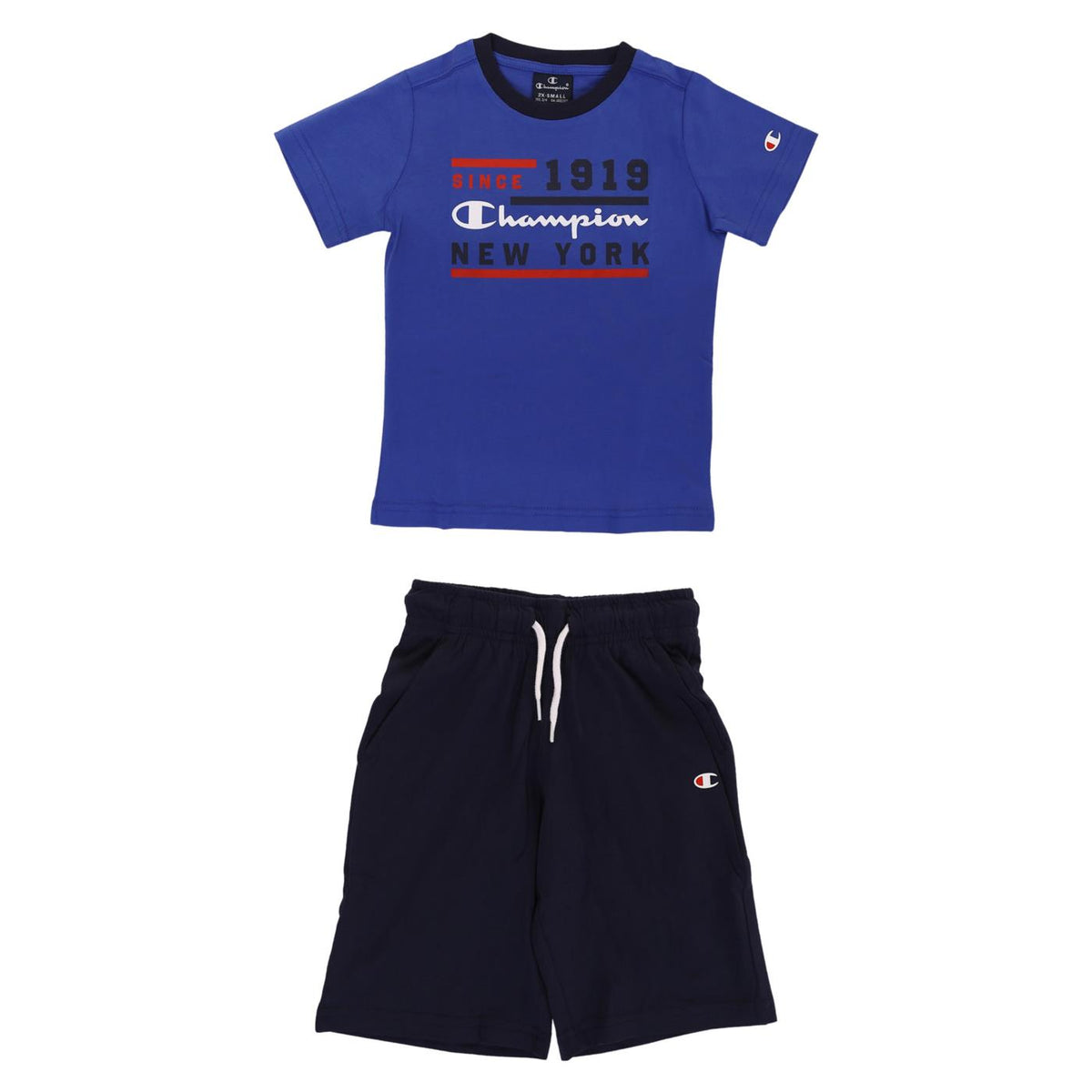 CHAMPION JR SET T-SHIRT+SHORTS - Blu Royal - immagine principale