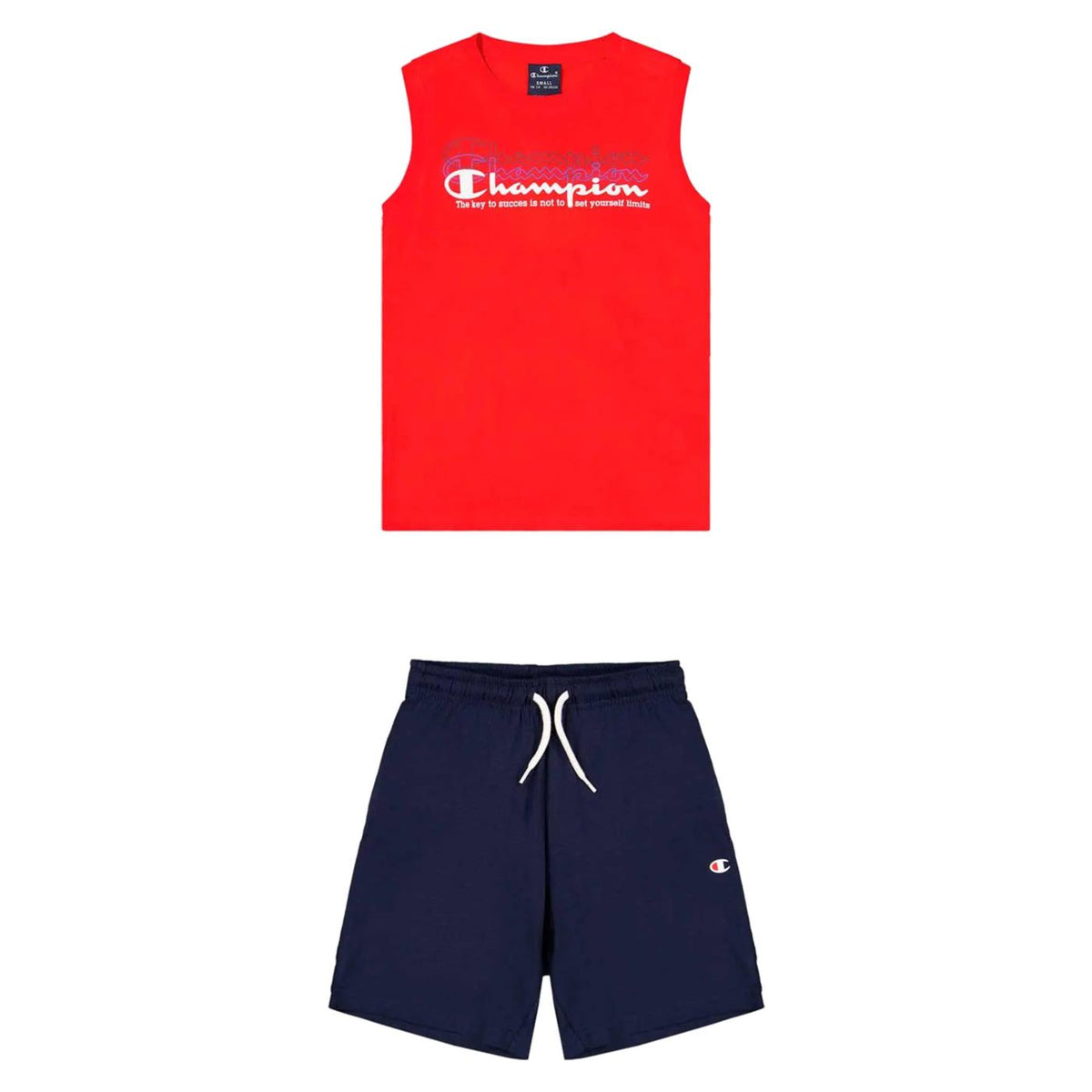 CHAMPION JR SET T-SHIRT+SHORTS