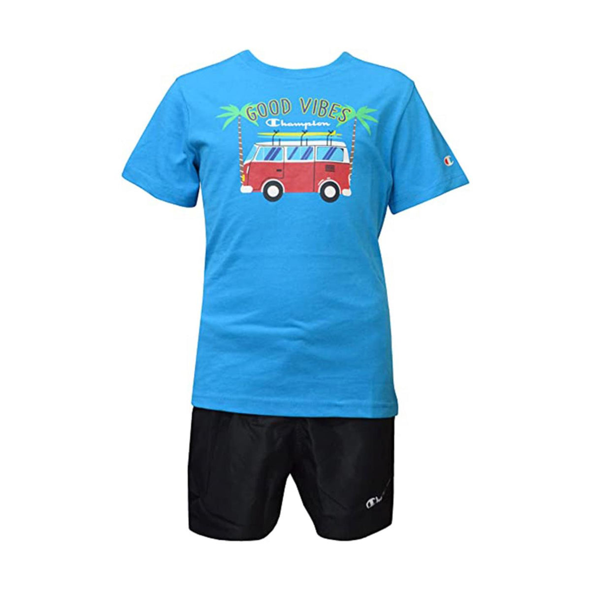 CHAMPION JR SET T-SHIRT+SHORTS