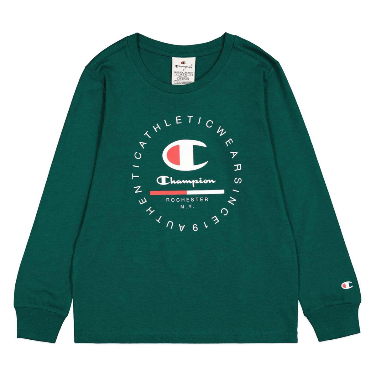 CHAMPION JR LS CREWNECK T-SHIRT