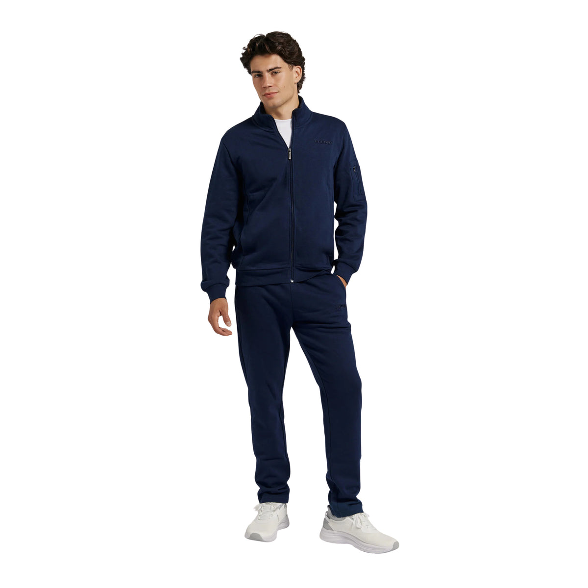 FREDDY TUTA FULL ZIP FELPATA - Blu - immagine principale