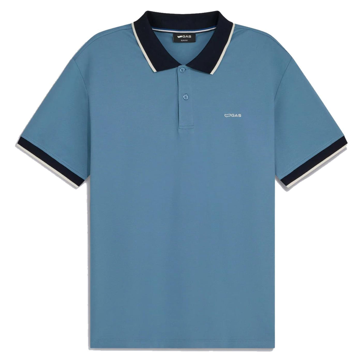 GAS POLO MC RALPH PIQUET STR - Azzurro - immagine principale
