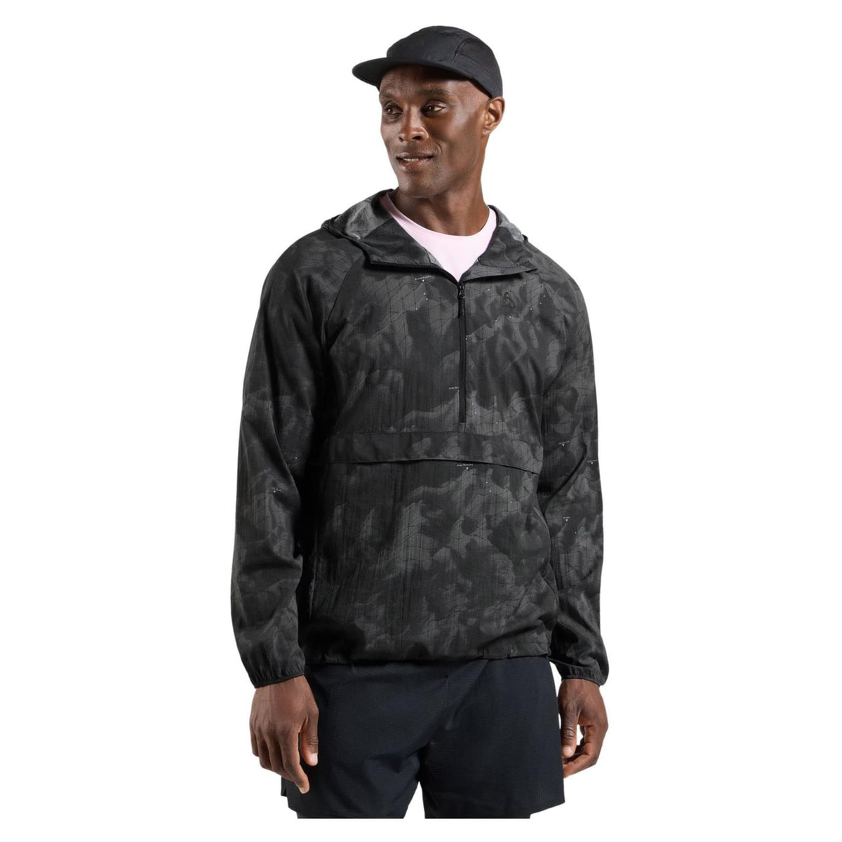 ODLO ZEROWEIGHT PRINT JACKET - C1-nero - immagine principale