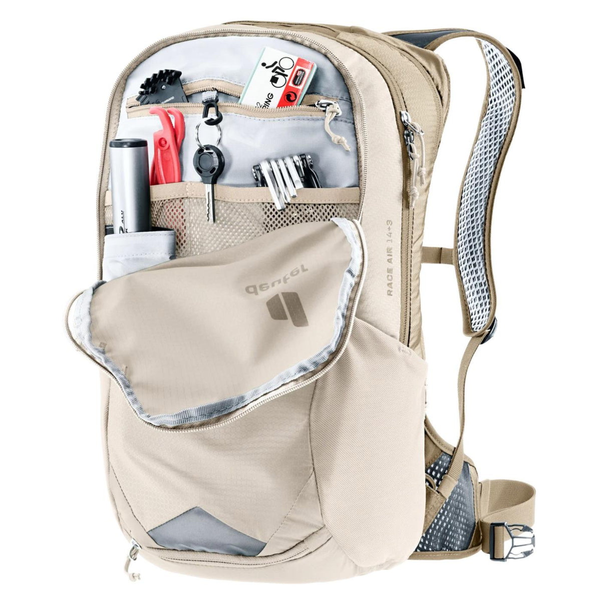 DEUTER RACE AIR 14+3 - Beige - vista 6