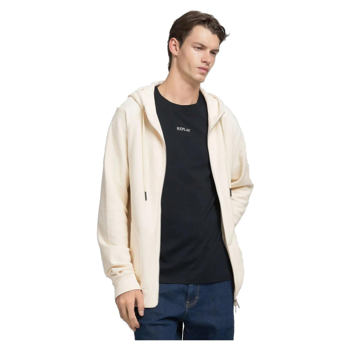 REPLAY JACKET FLEECE DI COTONE