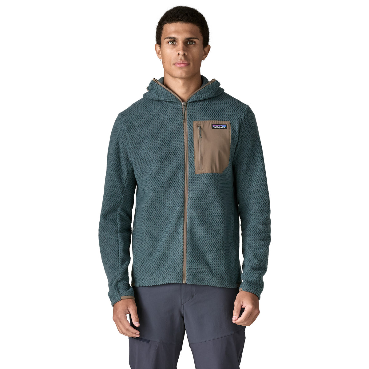 PATAGONIA R1 AIR FULL ZIP HOODY - Blu - immagine principale