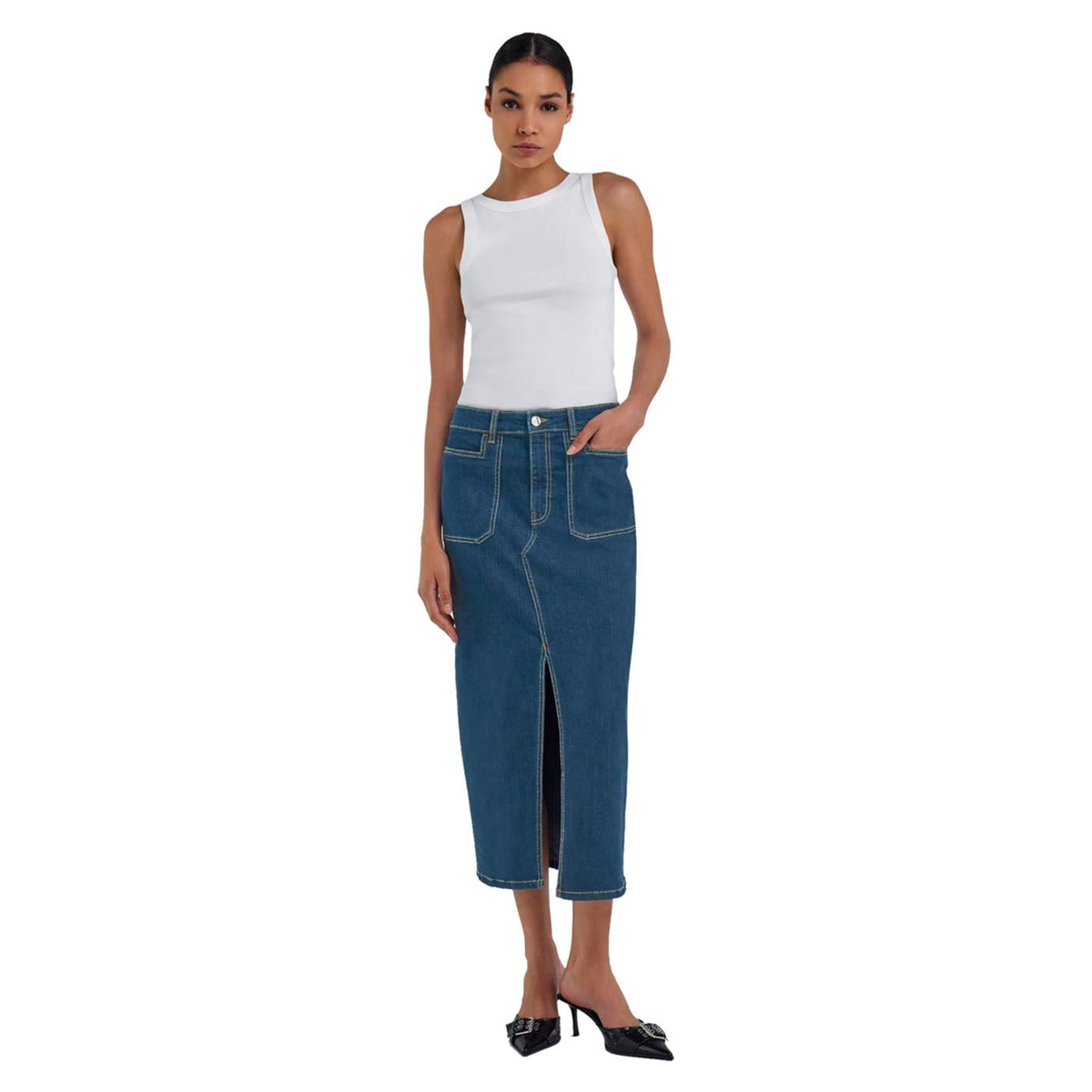 GAS UTILITY SKIRT WK DENIM - seconda immagine