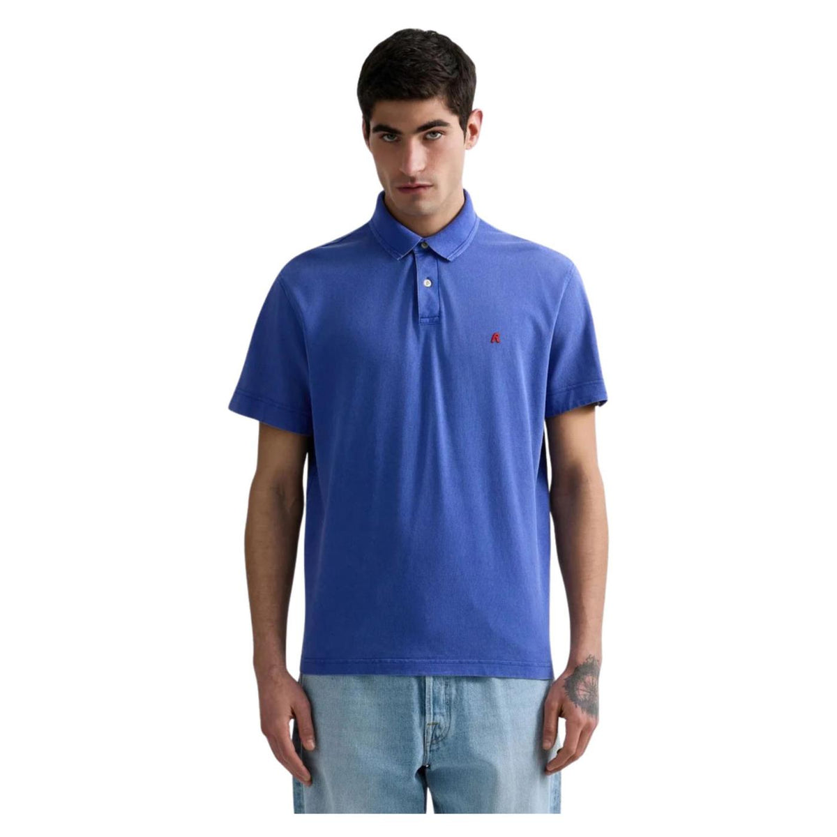 REPLAY POLO MC UOMO CON RICAMO - Blu Royal - immagine principale