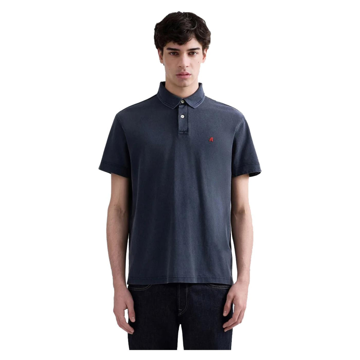 REPLAY POLO MC UOMO CON RICAMO - Grigio scuro - immagine principale