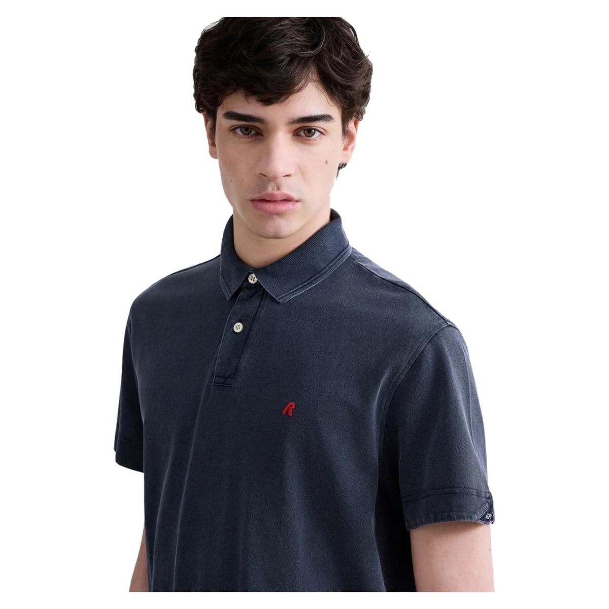 REPLAY POLO MC UOMO CON RICAMO - Grigio scuro - vista 3