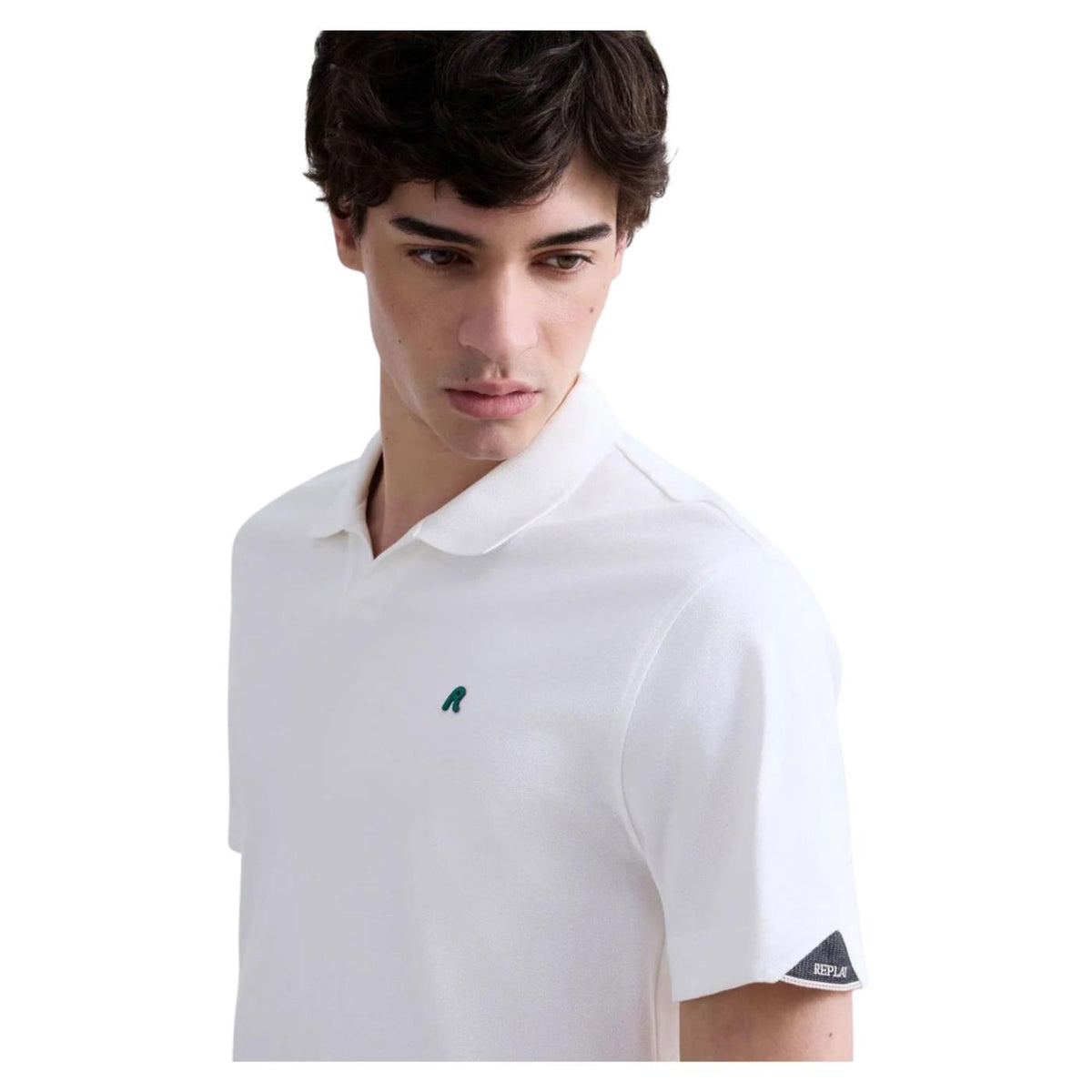 REPLAY POLO MC UOMO - Bianco - vista 3
