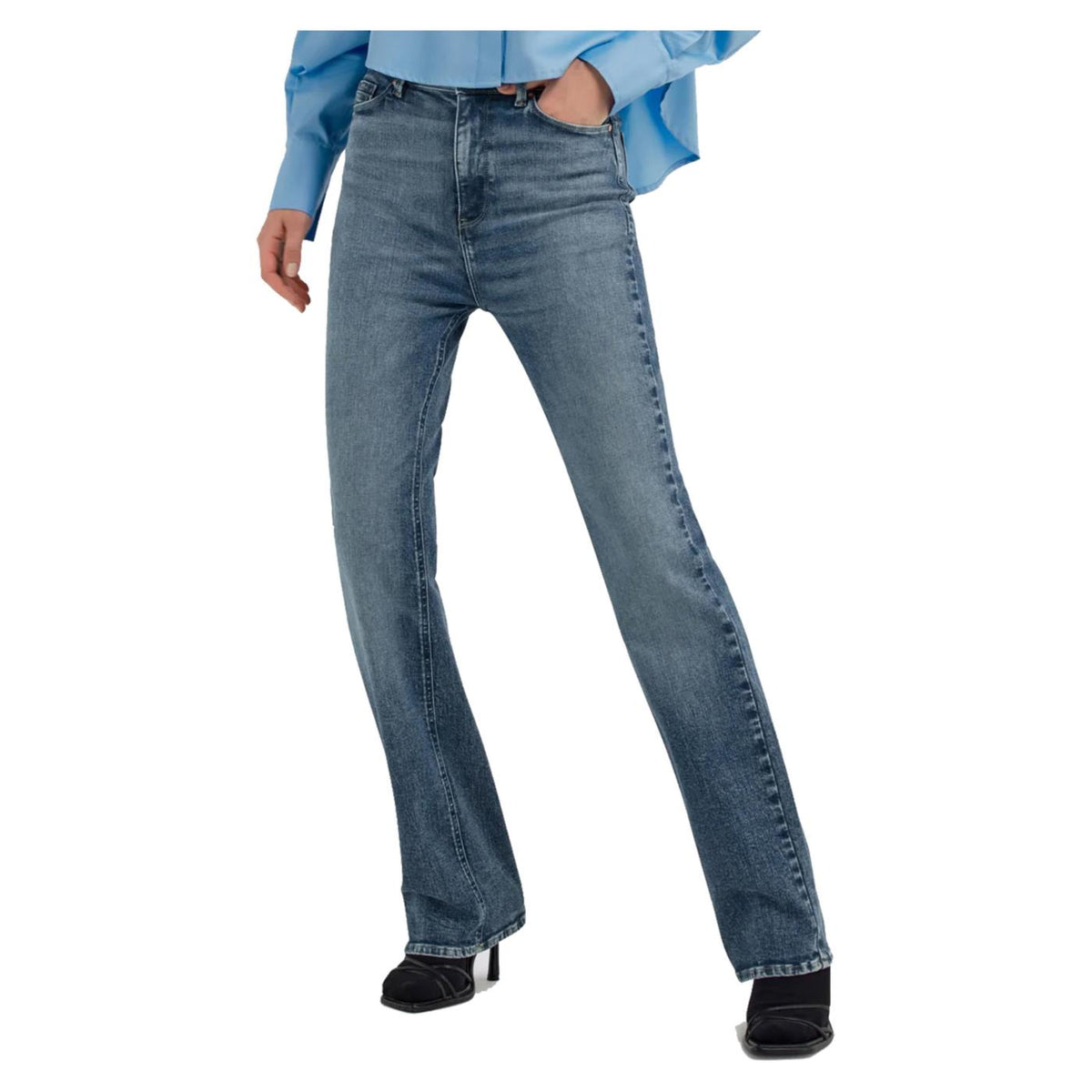 GAS STAR G BOOTCUT L32 MED BL