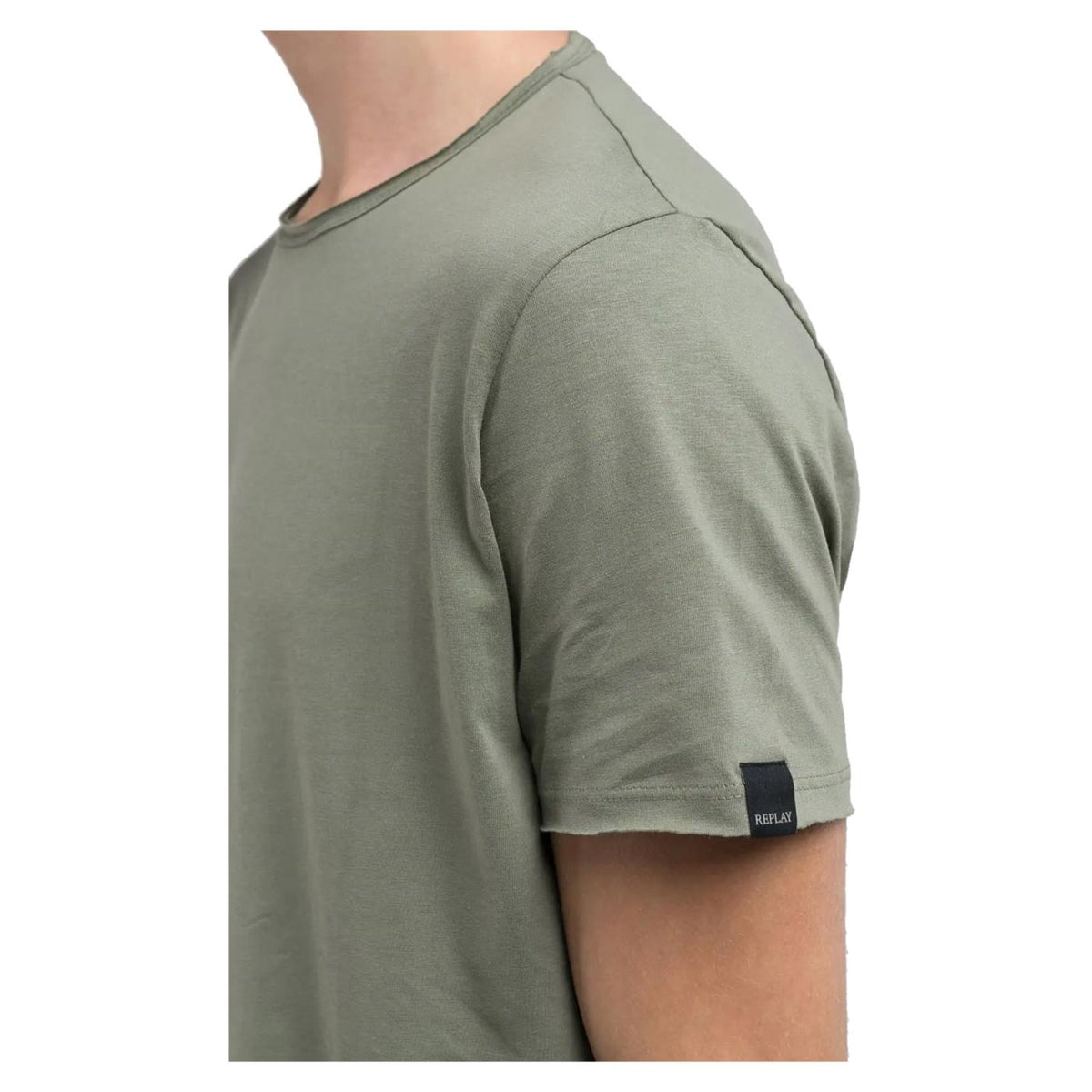 REPLAY T-SHIRT GIROCOLLO COTONE