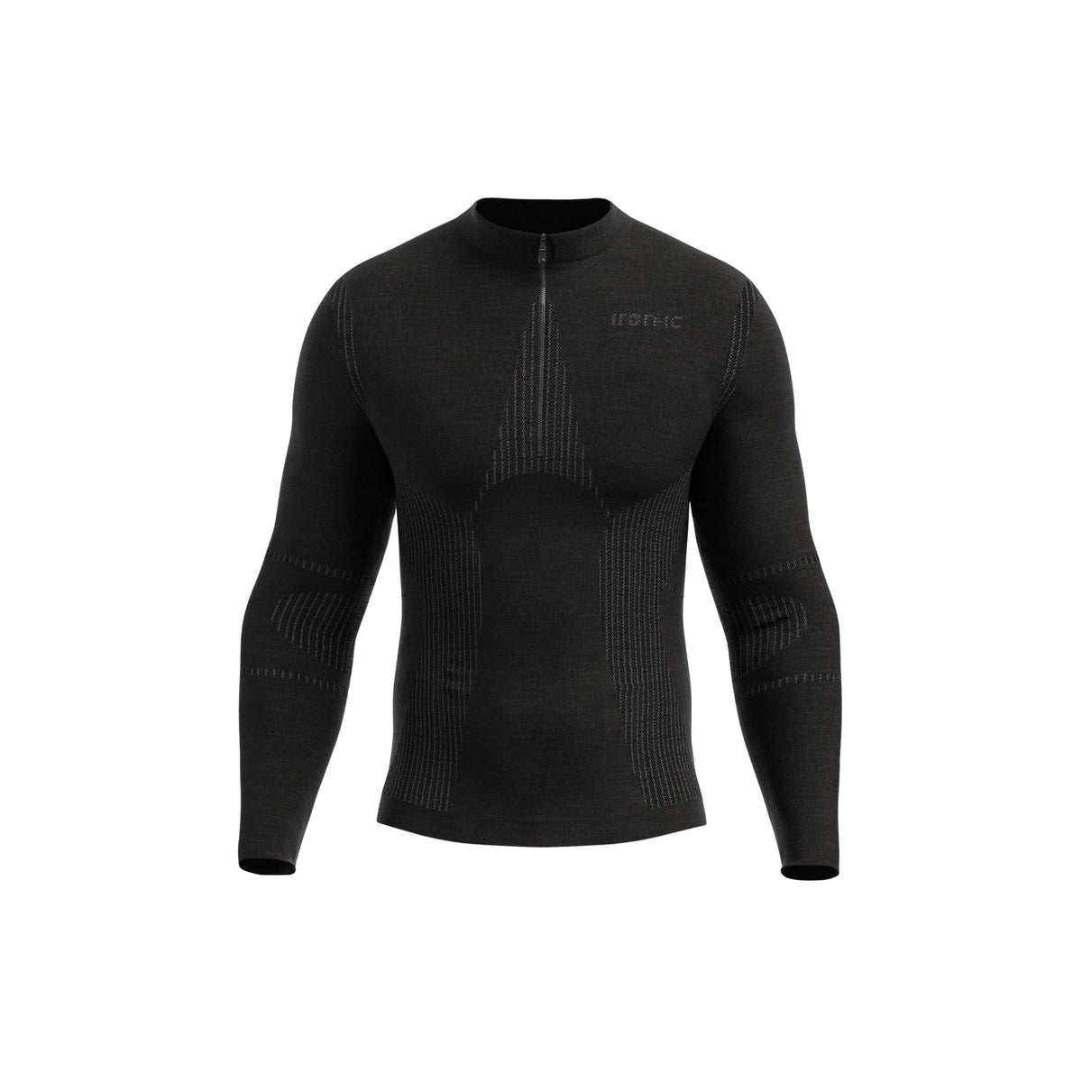IRON-IC MERINO 40 HALF ZIP LS - Nero - immagine principale