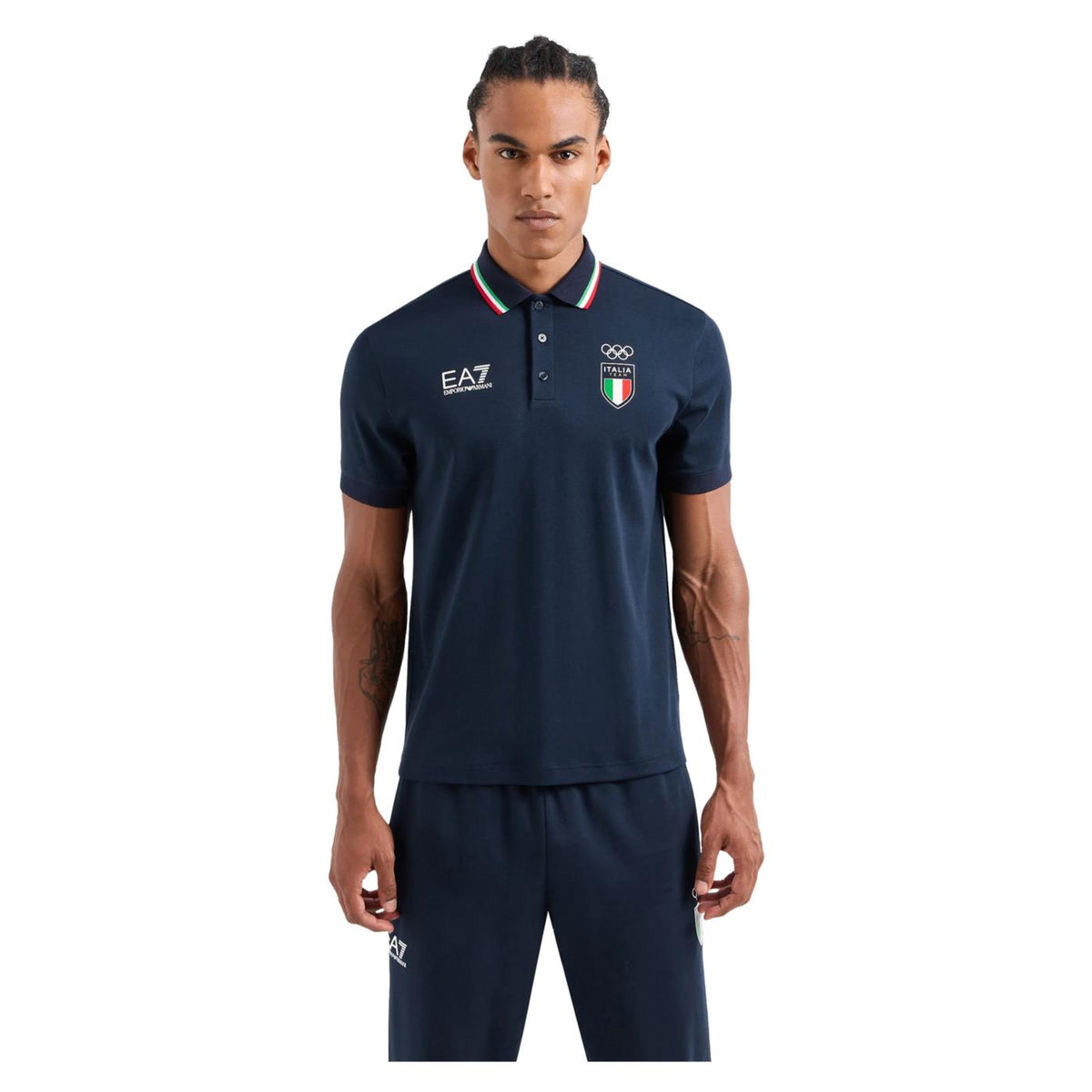 EMPORIO ARMANI 7 EA7 ITALIA OLYMPIC TEAM POLO - seconda immagine