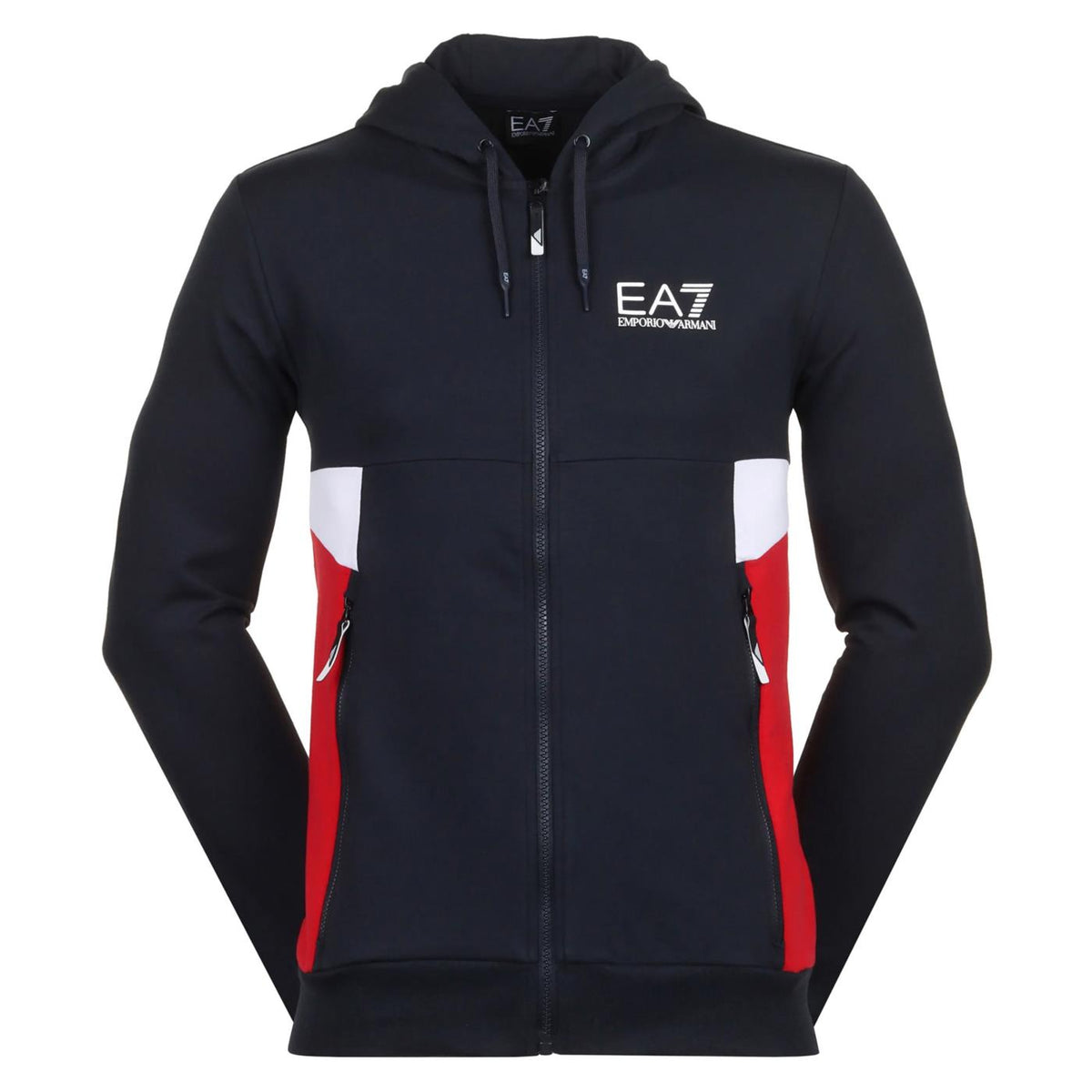 EMPORIO ARMANI 7 EA7 TRAIN SUMMER BLOCK HOODIE