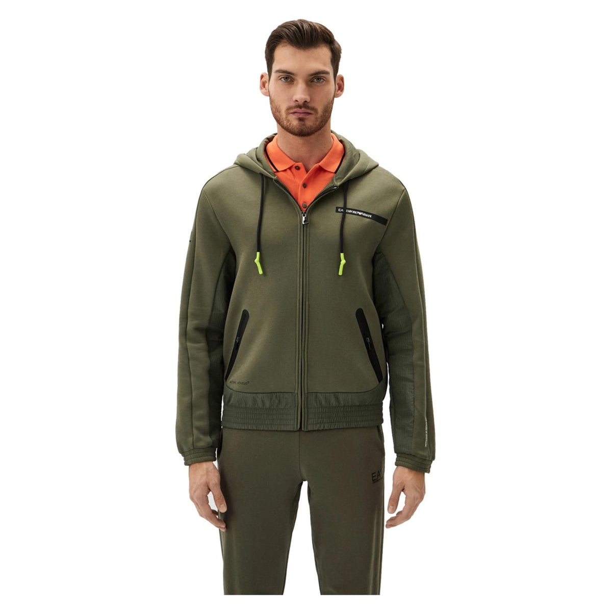 EMPORIO ARMANI 7 EA7 TRAIN ATHLETIC MIX HOODIE