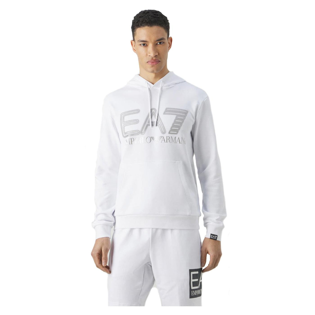 EMPORIO ARMANI 7 EA7 TRAIN LOGO HOODIE - seconda immagine
