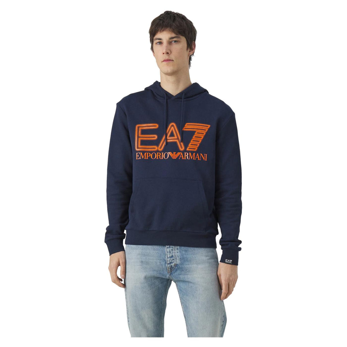 EMPORIO ARMANI 7 EA7 TRAIN LOGO HOODIE