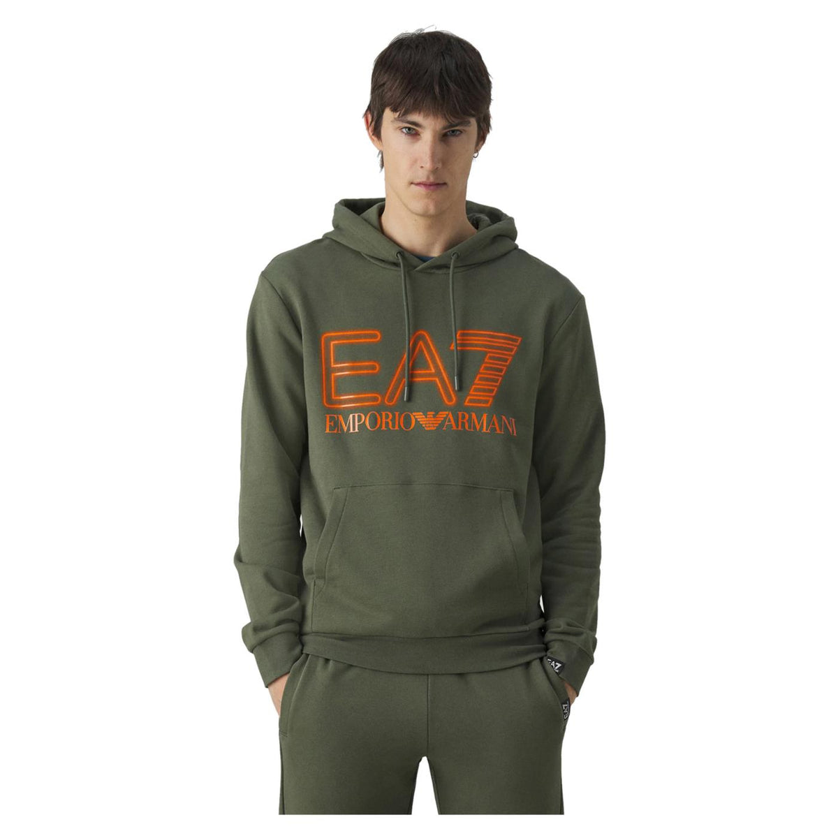 EMPORIO ARMANI 7 EA7 TRAIN LOGO HOODIE