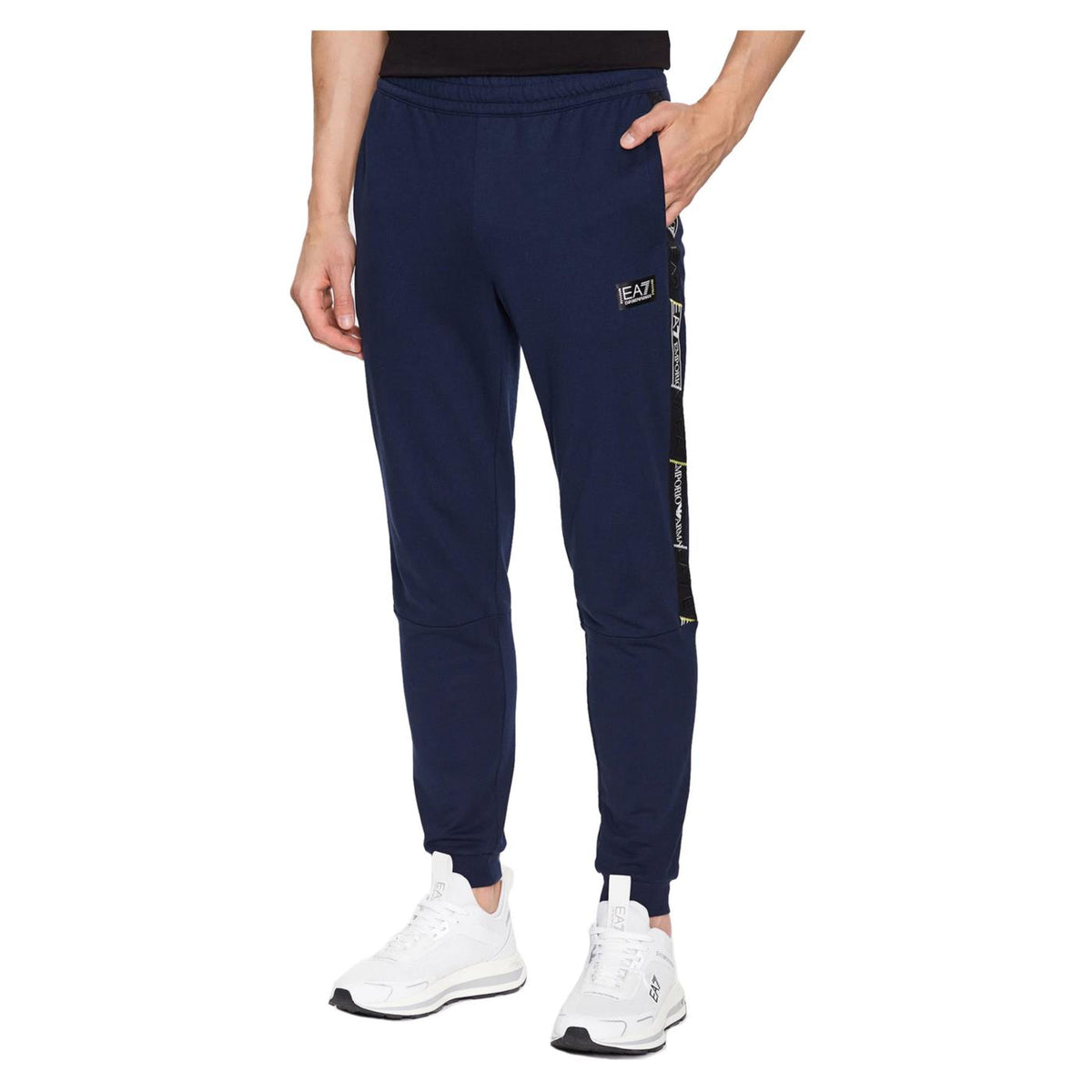 EMPORIO ARMANI 7 EA7 TRAIN LOGO PANTS