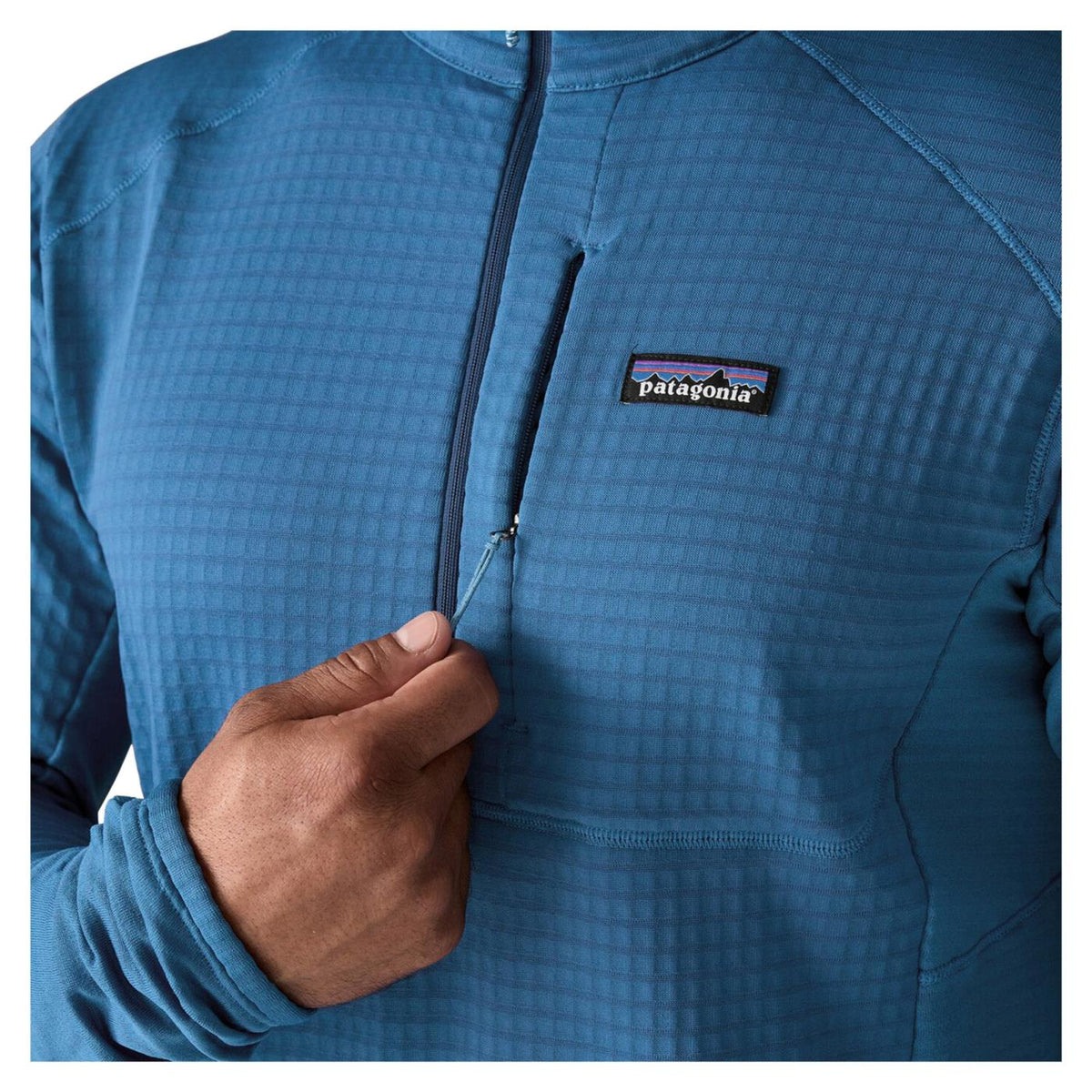 PATAGONIA R1 PULLOVER - Azzurro - vista 4
