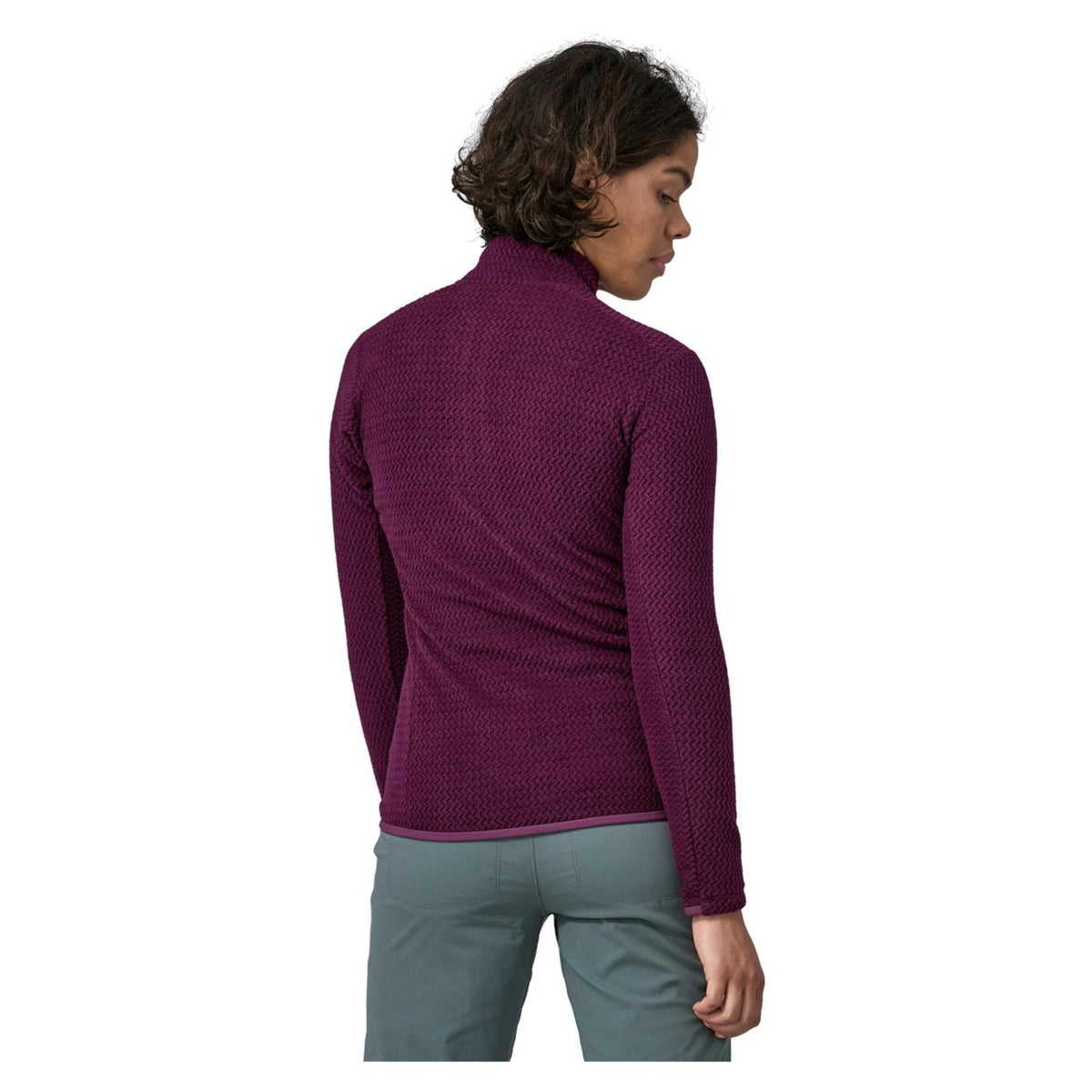 PATAGONIA W R1 AIR ZIP NECK - Rosso - vista 3