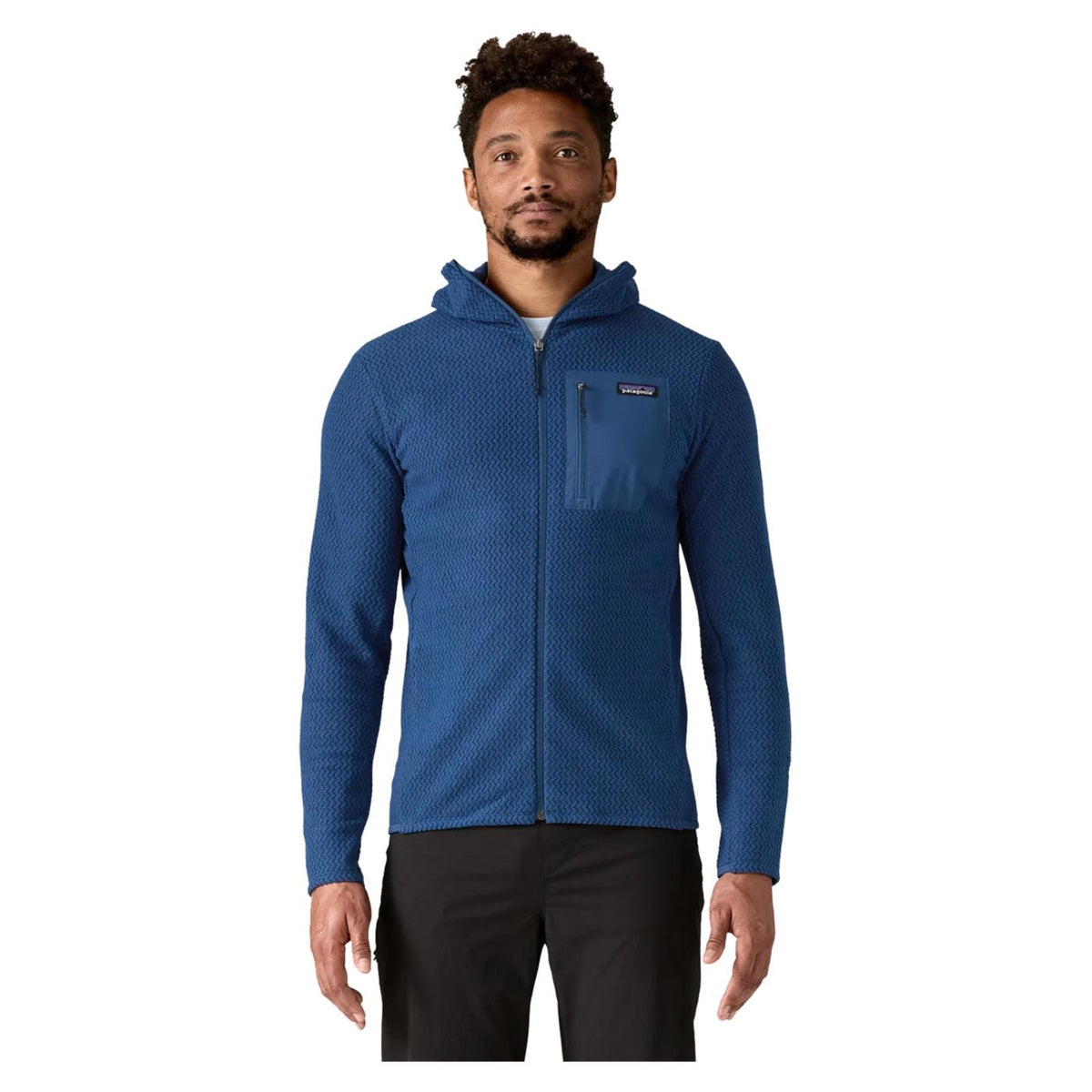 PATAGONIA R1 AIR FULL-ZIP HOODY - Blu - vista 2