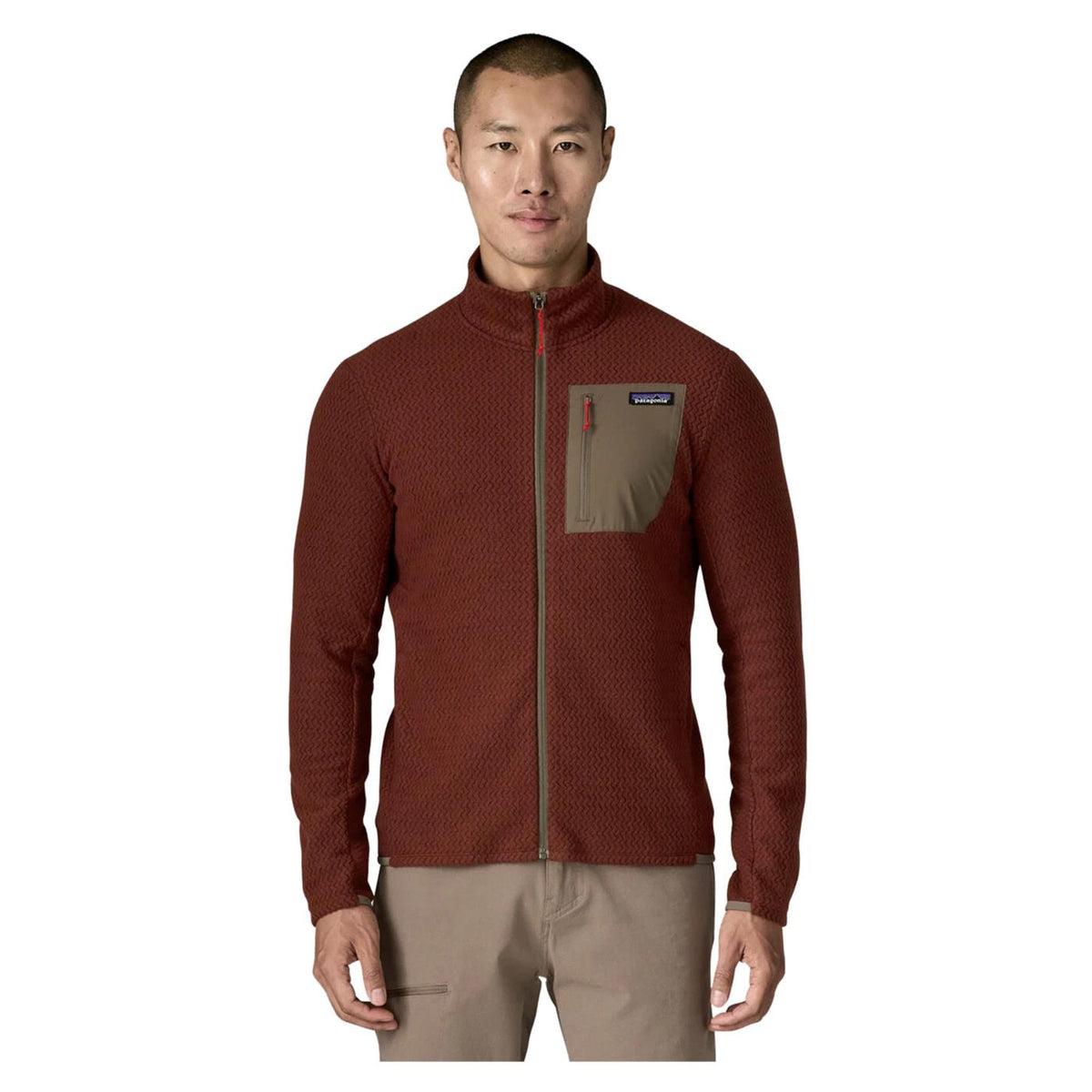 PATAGONIA R1 AIR JACKET - Bordeaux - vista 2
