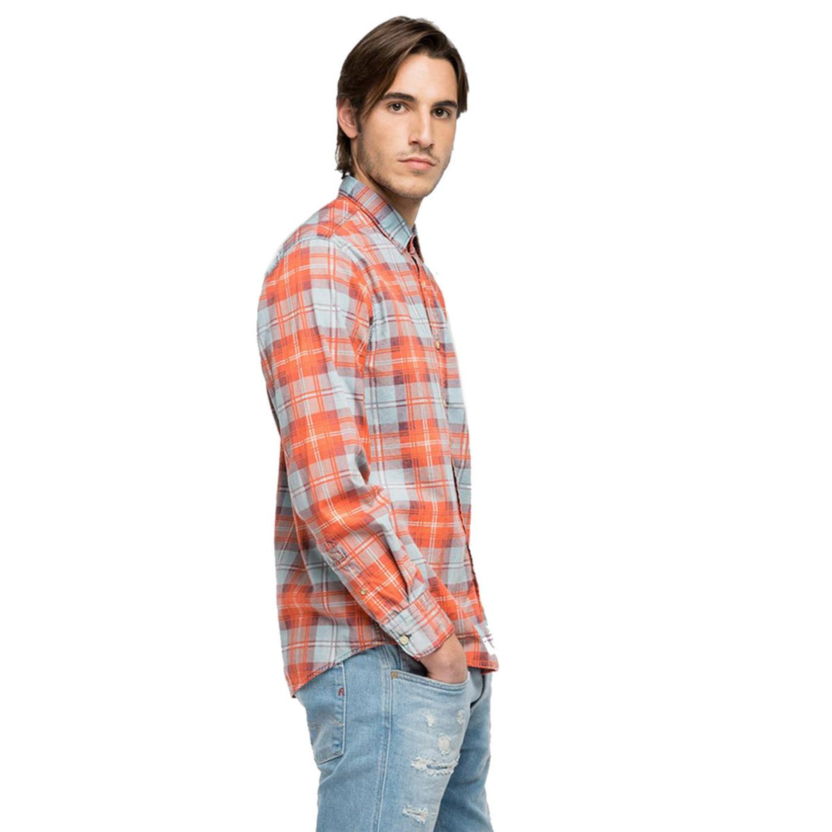 REPLAY CAMICIA UOMO - Multicolor - vista 2