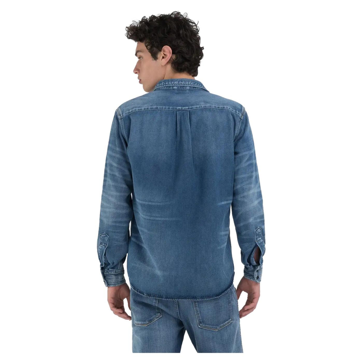 REPLAY CAMICIA DENIM REGULAR