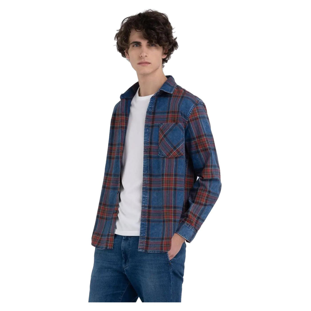 REPLAY CAMICIA UOMO - Blu - vista 3